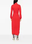 Платье с воротником-хомутом LEMAIRE, красный - фото 4