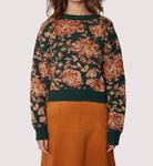 Розетта пуловер в зеленом мультиколоре LOST + WANDER - фото