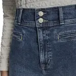 Джинсы DKNY Double But high waist jeans, синий - фото 5