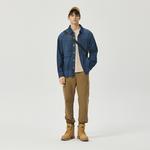 CAT Мужская синяя рубашка - фото 5