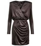 Мини-платье с рюшами Balmain, Noir - фото