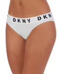 Бесшовные трусики с логотипом DKNY, белый - фото