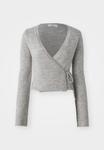 Кардиган Gina Tricot WRAP CARDIGAN, Light Grey Melange/Grey - фото 5
