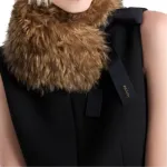 Безрукавное платье с круглым вырезом PRADA - фото 7