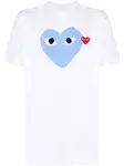 Футболка с принтом Comme Des Garçons Play, белый - фото