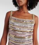 Мини-платье с декором от Нэнси Jenny Packham, Ammonite - фото 4