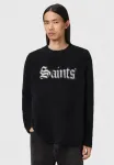 Джемпер команды "сэйнтс" Allsaints, Black/Chalk White - фото
