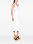 Расклешенное платье миди Alaïa, белый - фото 3