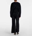 Брюки клеш из кашемира Ellery brushed Lisa Yang, Black Brushed - фото 3