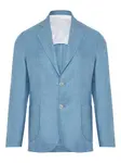 Однобортный пиджак Barba, синий - фото