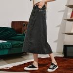 Nerdy SS22 Denim Long Skirt Women's Black - фото 5