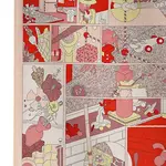 HERMES Шёлковый шарф, Pearl Shell Pink/Red - фото 7