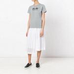 Футболка play logo back heart tee 'grey' Comme Des Garcons Play, серый - фото 4