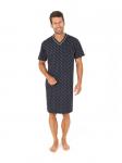 Ночная рубашка NORMANN Kurzarm, синий - фото