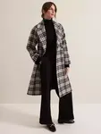 Пальто Phase Eight Petite Cassie Check Wool Blend, цвет black/ivory - фото 3