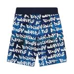 Шорты BAPE Graffiti Check Shorts, синий - фото 2