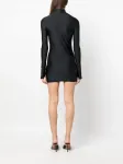 Платье мини с высоким воротником COPERNI, черный - фото 4