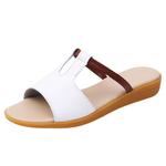 TAFN Тапочки-слайды женские белые - фото