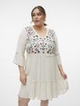 Vero Moda Curve Платье 'VMSina' в цвете Ecru - фото 2