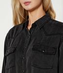 Рубашка женская Teaspoon с карманами, черный - фото 4