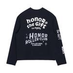 Топ Honor The Gift Mixed Logo Long-Sleeve Crewneck 'Black' - фото 2