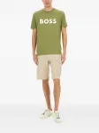 Футболка с логотипом BOSS, зеленый - фото 2