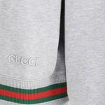 Свитшот с молнией спереди GUCCI, серый - фото 4