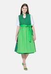 Платье Ulla Popken MINIMAL GOBLET COLLAR , Grass Green/Green - фото