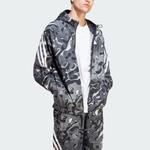 Мужская куртка ALLOVER PRINT черного цвета Adidas, черный - фото 4