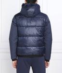 Куртка мужская Ea7 комбинированная с капюшоном, синий - фото 4