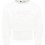 Детский свитшот BALMAIN, белый - фото