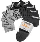 Носки Head Elements Sneaker, 11 пар, черно-серые, размеры 35-38 - фото
