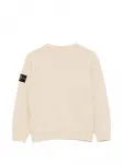 Свитшот с круглым вырезом и нагрудным карманом Stone Island Junior, бежевый - фото 2
