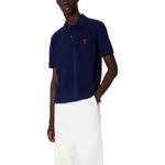 Ами Адк Красное Сердце Органическая Поло AMIPARIS, Темно-Синий - фото 4