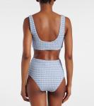 Бикини в клетку с имбирным оттенком Simkhai, Blue Hydrangea Gingham - фото 3