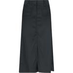 Юбка миди с разрезом DIESEL, черный - фото