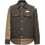 Деконструктивные куртка Unisex Feng Chen Wang, зеленый/хаки - фото