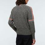 Свитер мужской charcoal gray THOM BROWNE, серый - фото 8