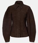 Замшевая рубашка Rotate, Chocolate Brown - фото