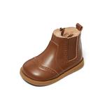 Детские кожаные ботинки для детей Snoffy, коричневый - фото 2