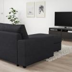 Шезлонг VIMLE IKEA, цвет with wide armrests/hillared anthracite - фото 2