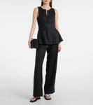 Льняной топ Melia Faithfull, черный - фото 2