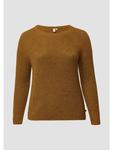 Вязаный свитер в цвете 85W0_caramel QS - фото