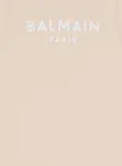 Топ без рукавов с принтом Balmain Paris, бежевый - фото 2