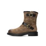 Q.VONTON Ботильоны женские цвета хаки, серый - фото