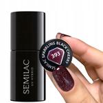 ГИБРИДНЫЙ ЛАК ДЛЯ НОГТЕЙ SPARCLING BLACK CHERRY 393 SEMILAC - фото 2