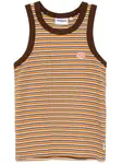 Топ в полоску Chocoolate, коричневый - фото