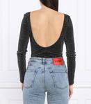 Боди HUGO notta slim fit, черный - фото 3