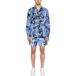 VERSACE JEANS COUTURE Мужская синяя рубашка - фото 3