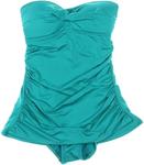 Женское платье-бандо Calvin Klein Solid Twist Swim Dress, Amazon - фото